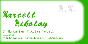 marcell mikolay business card